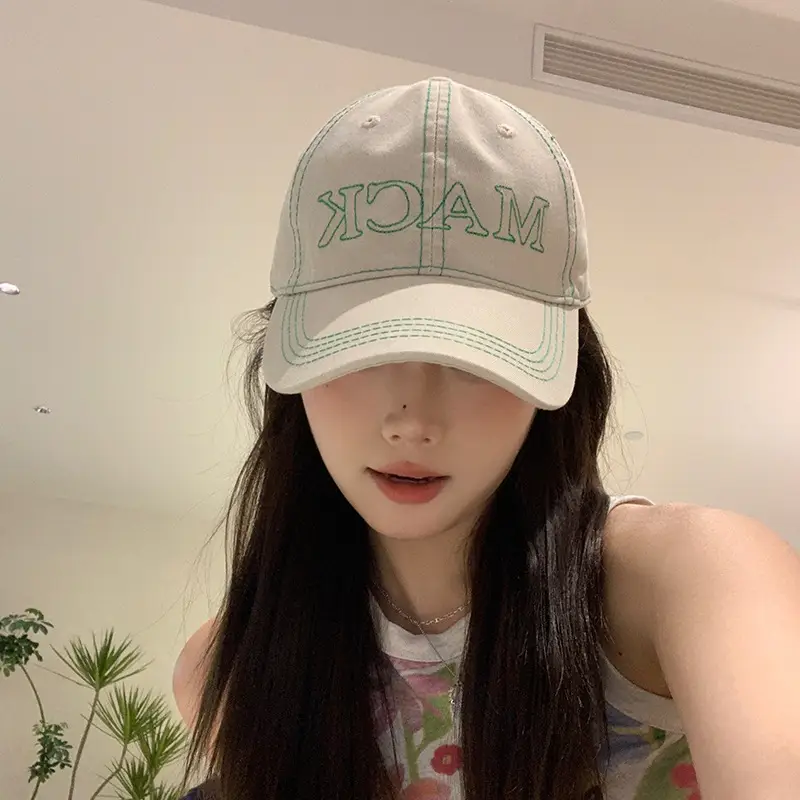 Mint Mambo Lettered Baseball Cap Women Spring Summer