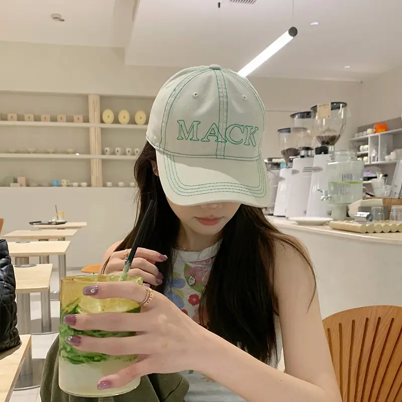 Mint Mambo Lettered Baseball Cap Women Spring Summer