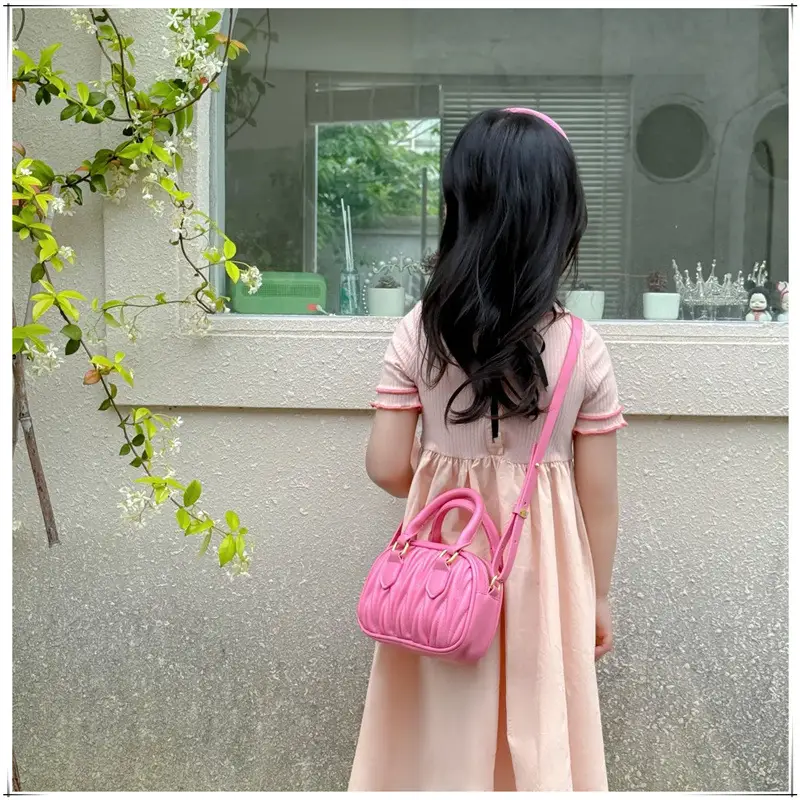 Pink Korean Style Embroidered Pillow Bag for Girls — feature 10