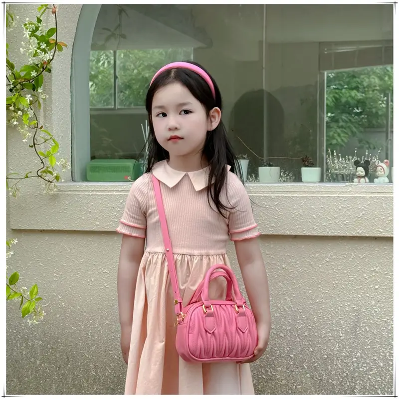 Pink Korean Style Embroidered Pillow Bag for Girls — feature 11