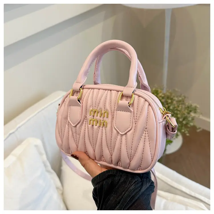 Pink Korean Style Embroidered Pillow Bag for Girls — feature 20