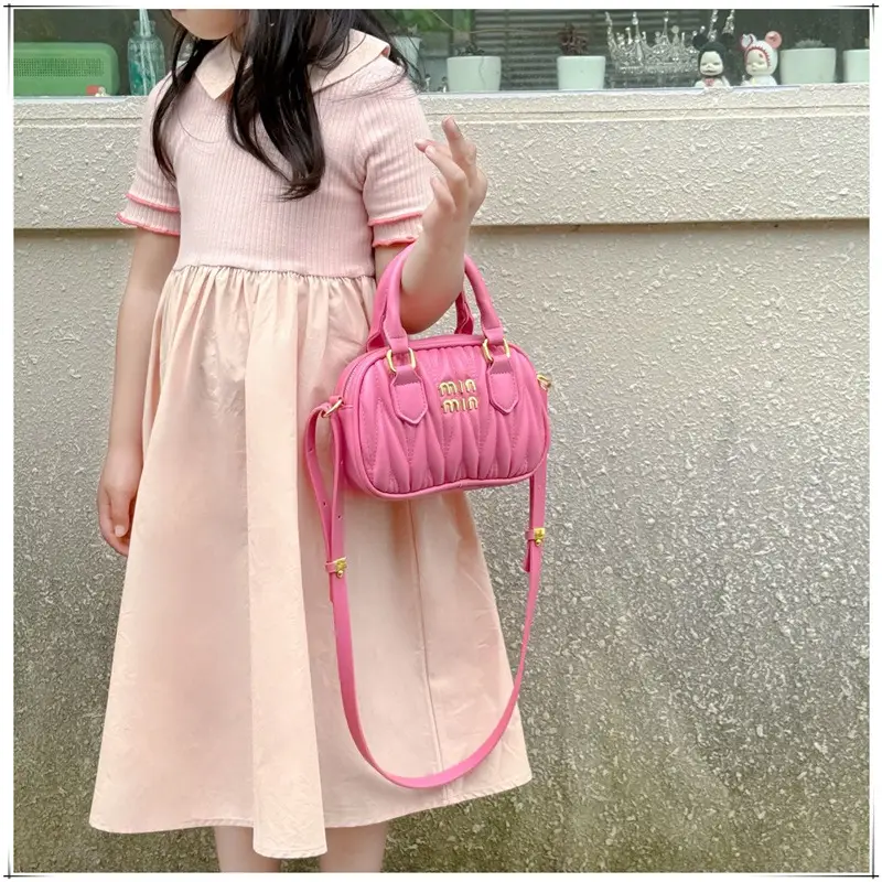 Pink Korean Style Embroidered Pillow Bag for Girls — feature 8