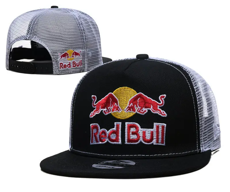 [Car Hat] Tide 4S Hat Men's and Women's Sun Protection and Sunshade Racing Adjustable Sun Hat Red Embroidered Cow Hip Hop Hat — feature 10