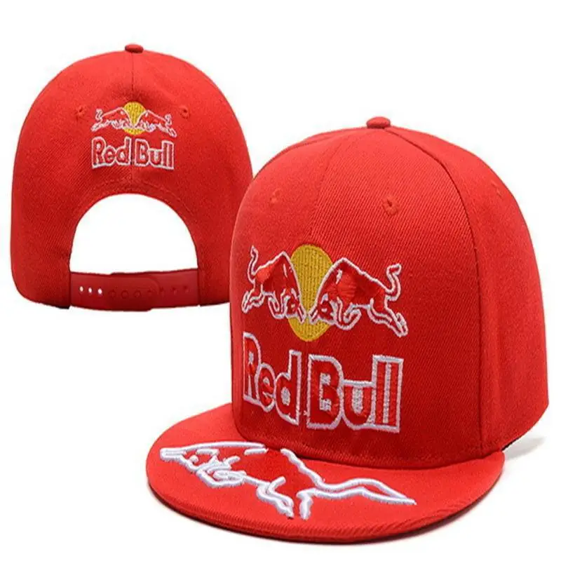 [Car Hat] Tide 4S Hat Men's and Women's Sun Protection and Sunshade Racing Adjustable Sun Hat Red Embroidered Cow Hip Hop Hat — feature 21