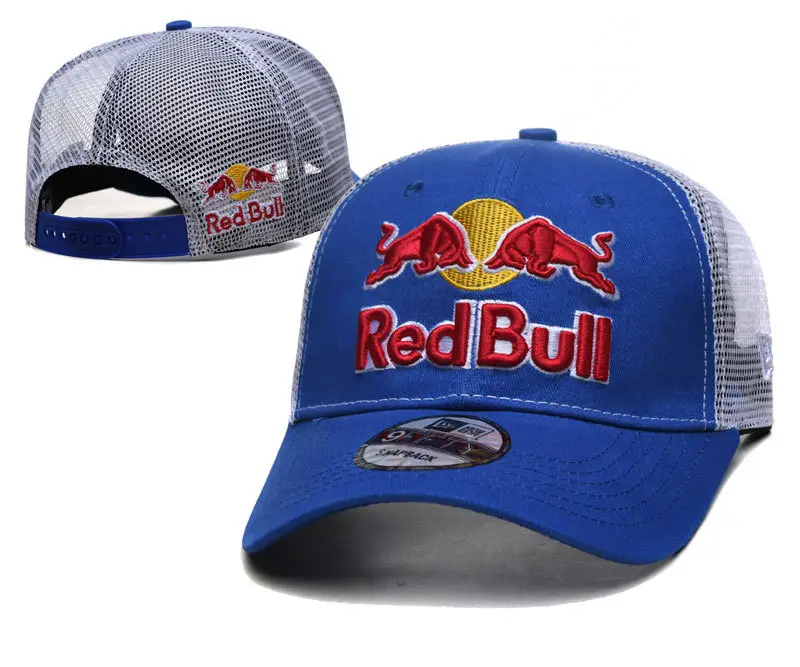 [Car Hat] Tide 4S Hat Men's and Women's Sun Protection and Sunshade Racing Adjustable Sun Hat Red Embroidered Cow Hip Hop Hat — feature 4