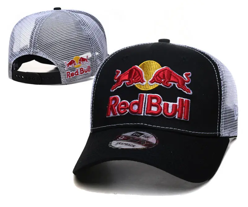 [Car Hat] Tide 4S Hat Men's and Women's Sun Protection and Sunshade Racing Adjustable Sun Hat Red Embroidered Cow Hip Hop Hat — feature 5
