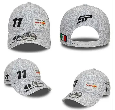 [Car Hat] Tide 4S Hat Men's and Women's Sun Protection and Sunshade Racing Adjustable Sun Hat Red Embroidered Cow Hip Hop Hat