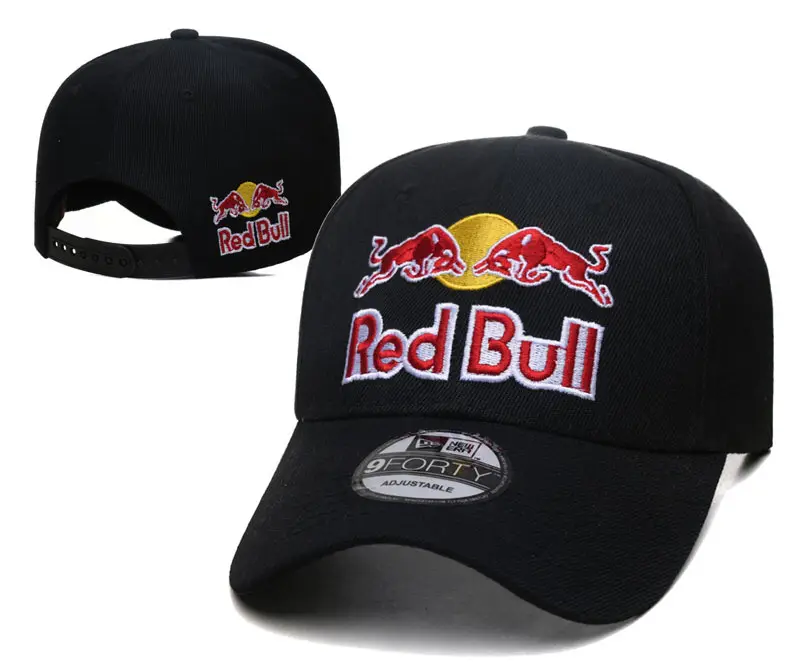[Car Hat] Tide 4S Hat Men's and Women's Sun Protection and Sunshade Racing Adjustable Sun Hat Red Embroidered Cow Hip Hop Hat