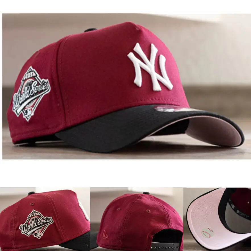 [Car Hat] Tide 4S Hat Men's and Women's Sun Protection and Sunshade Racing Adjustable Sun Hat Red Embroidered Cow Hip Hop Hat