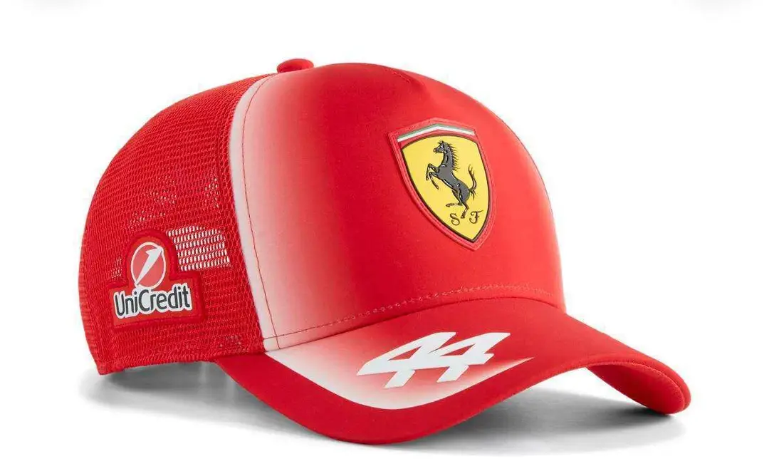 [Car Hat] Tide 4S Hat Men's and Women's Sun Protection and Sunshade Racing Adjustable Sun Hat Red Embroidered Cow Hip Hop Hat