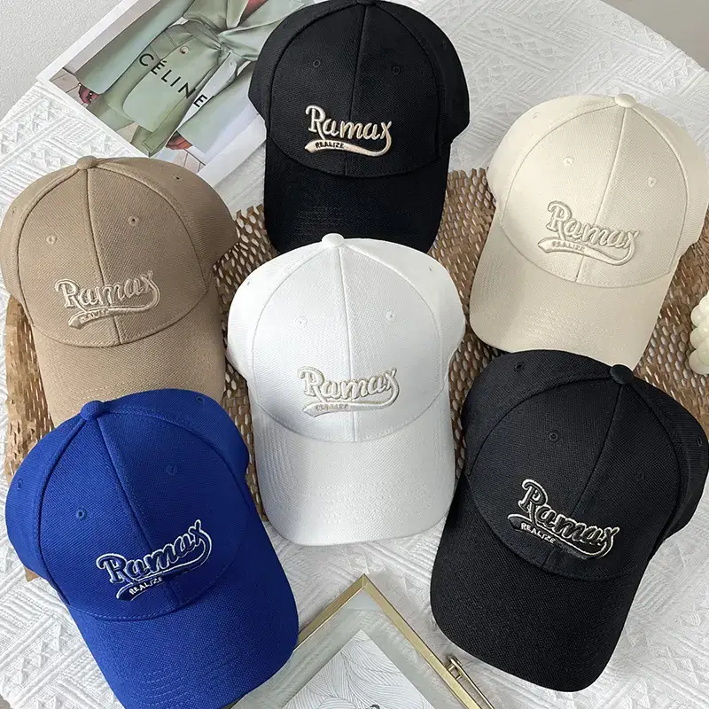 Korean Style Baseball Cap with Embroidered Logo - Image 10