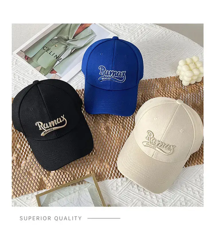 Korean Style Baseball Cap with Embroidered Logo — feature 2