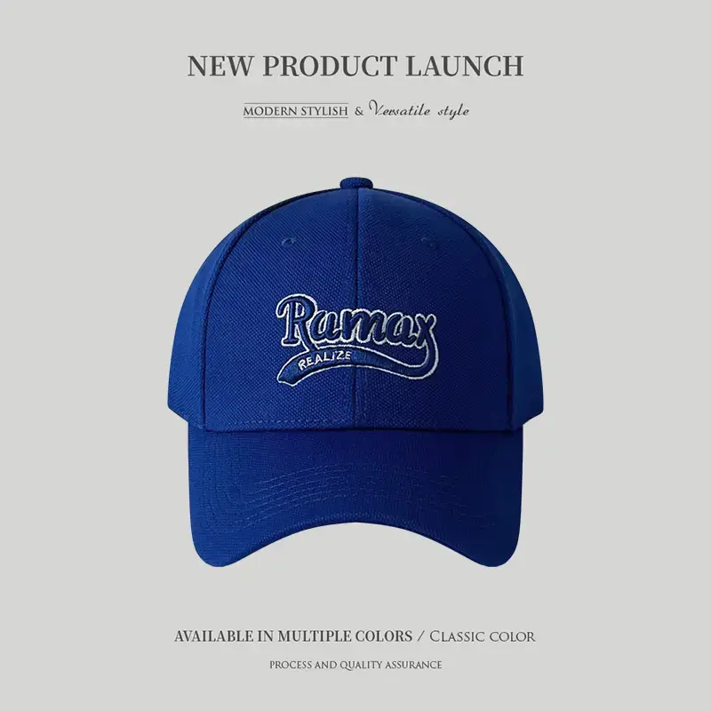 Korean Style Baseball Cap with Embroidered Logo - Image 4