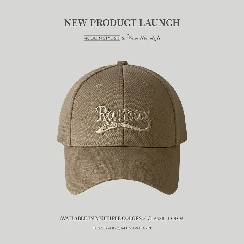 Korean Style Baseball Cap with Embroidered Logo - Image 5