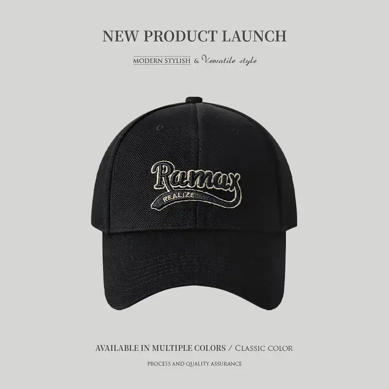 Korean Style Baseball Cap with Embroidered Logo - Image 6