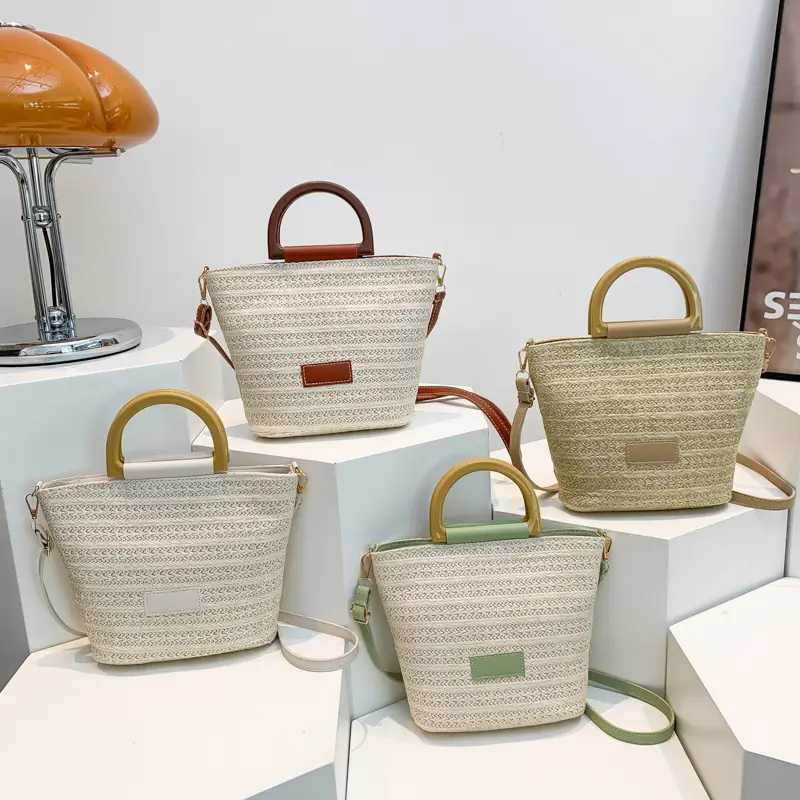 Women Straw Shoulder Bag Large Capacity 2024 New - Image 5