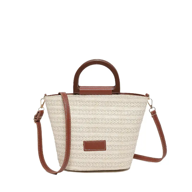Women Straw Shoulder Bag Large Capacity 2024 New - Image 2