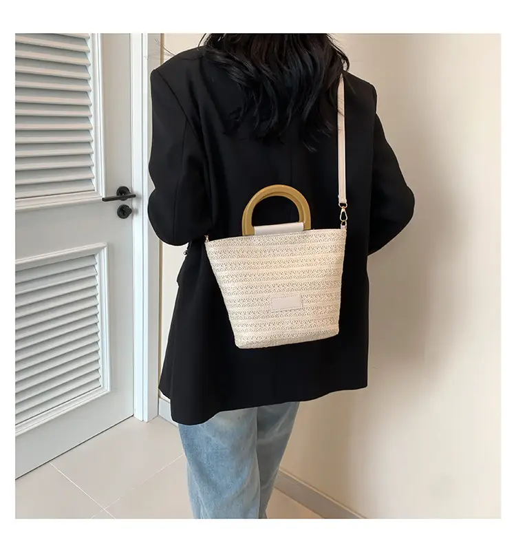 Women Straw Shoulder Bag Large Capacity 2024 New — feature 13