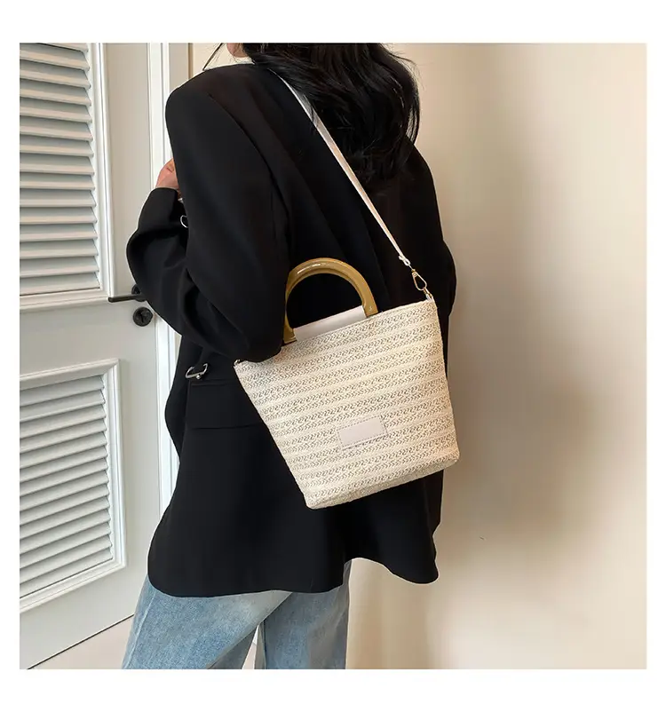 Women Straw Shoulder Bag Large Capacity 2024 New — feature 14