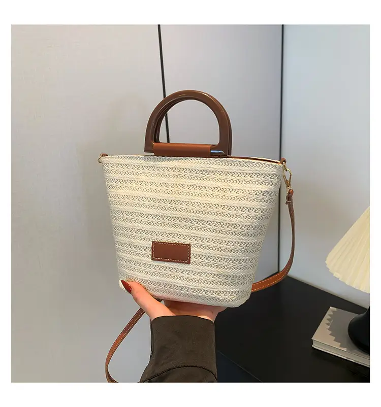 Women Straw Shoulder Bag Large Capacity 2024 New — feature 33