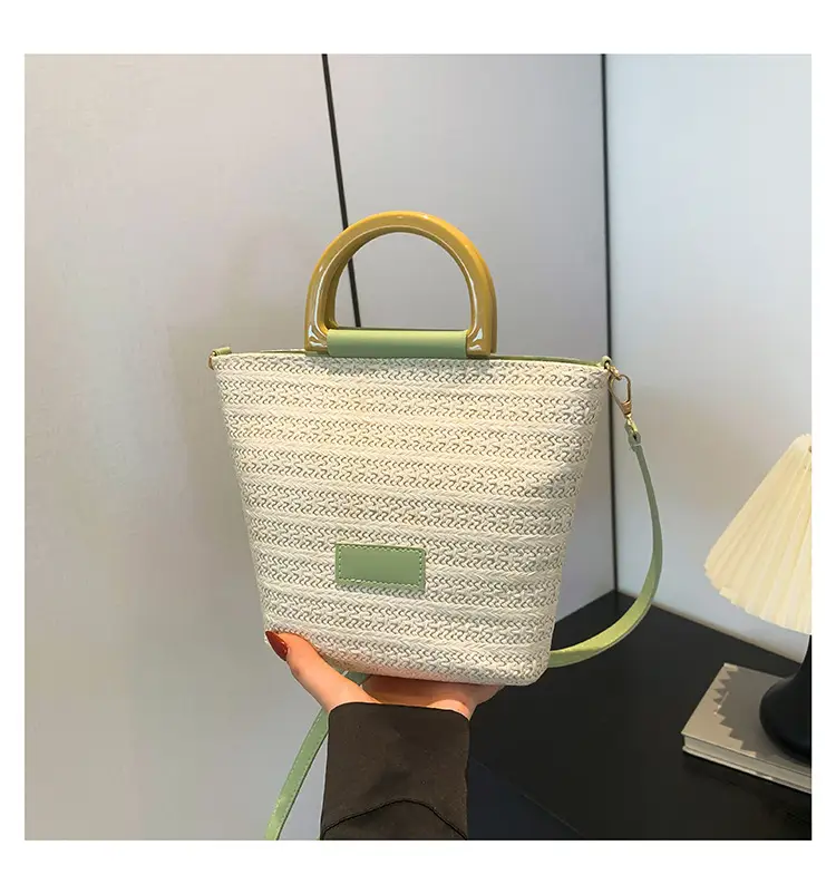 Women Straw Shoulder Bag Large Capacity 2024 New — feature 34