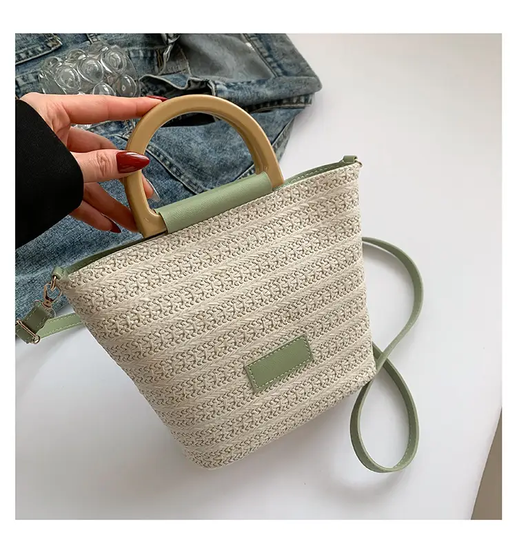 Women Straw Shoulder Bag Large Capacity 2024 New — feature 35