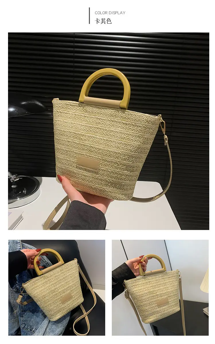 Women Straw Shoulder Bag Large Capacity 2024 New — feature 47