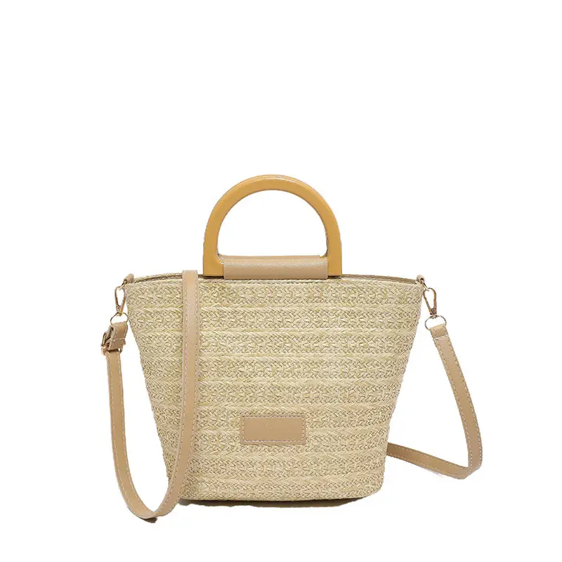 Women Straw Shoulder Bag Large Capacity 2024 New - Image 3