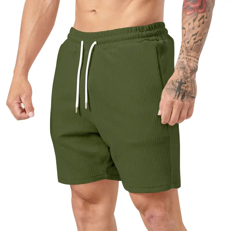Men's Brown Lace-Up Shorts 2025 - Image 8