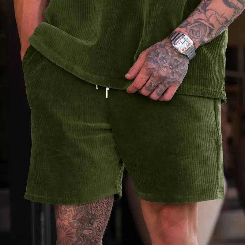 Men's Brown Lace-Up Shorts 2025 — feature 30