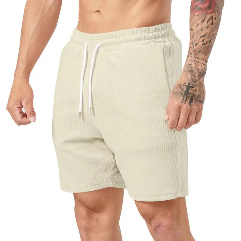 Men's Brown Lace-Up Shorts 2025 - Image 4