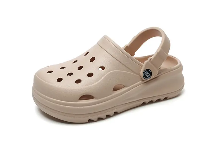 Women's Thick Sole Cave Shoes 2024 New Summer Outwear Heel Seaside Non-Slip Beach Puffin Sandals — feature 16