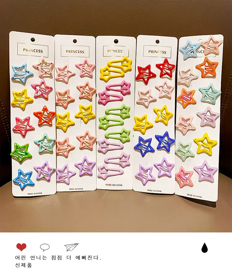 Five-Pointed Star Hairpin for Girls Baby Clip — feature 1