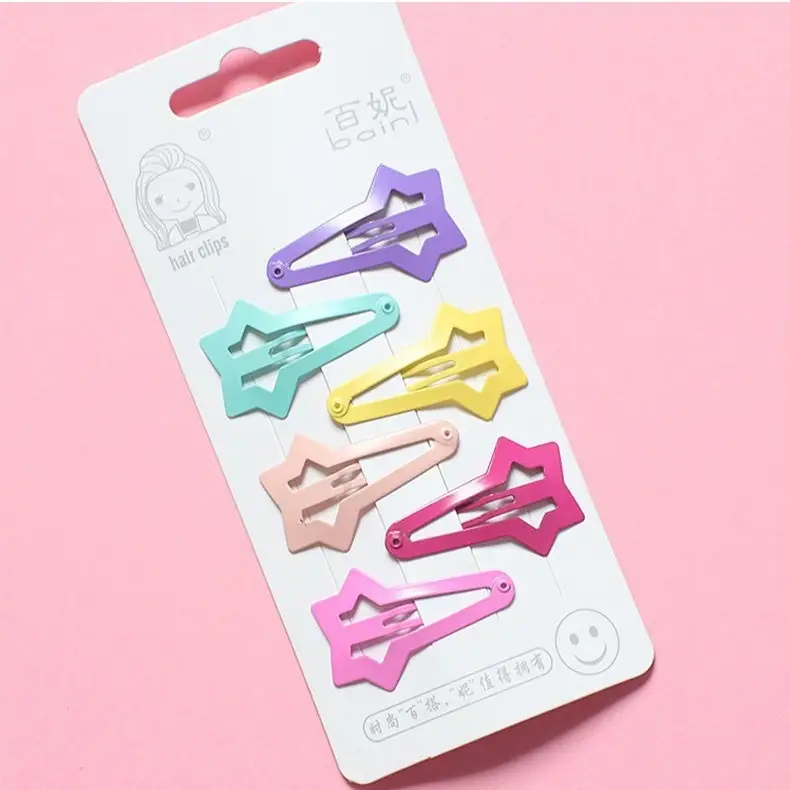 Five-Pointed Star Hairpin for Girls Baby Clip