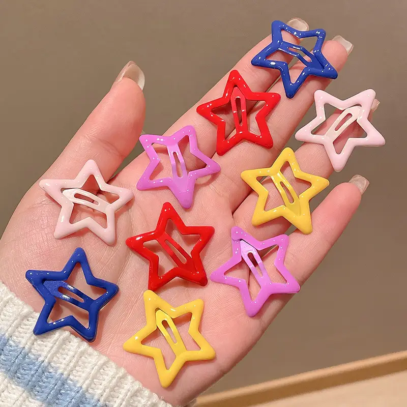 Five-Pointed Star Hairpin for Girls Baby Clip