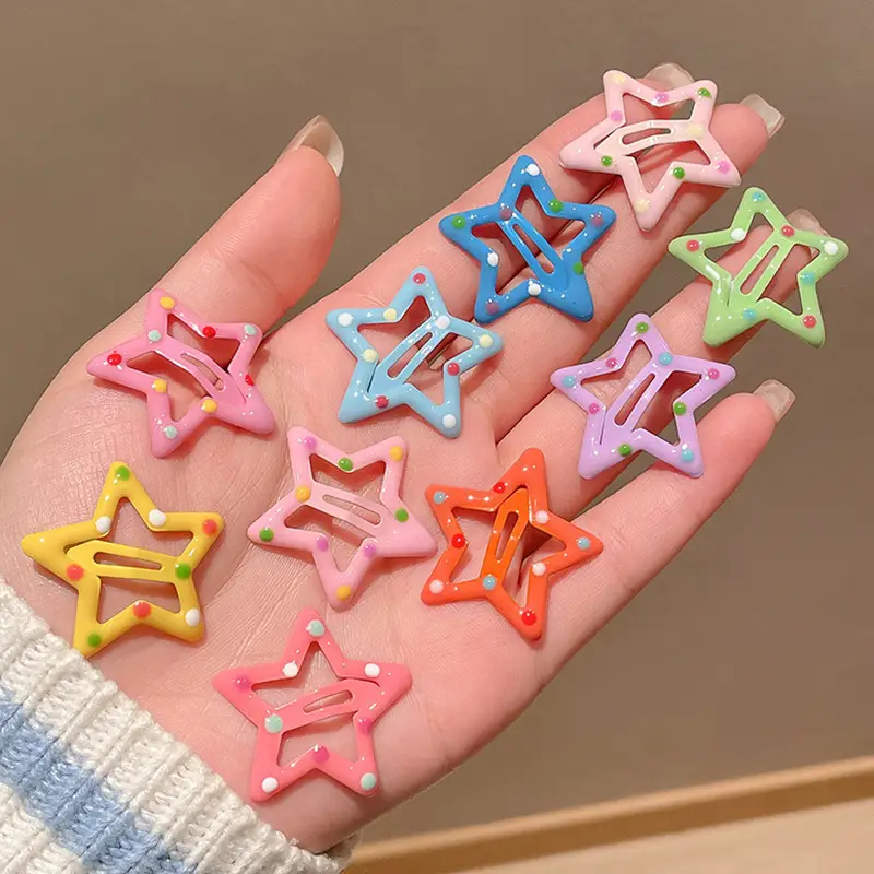 Five-Pointed Star Hairpin for Girls Baby Clip