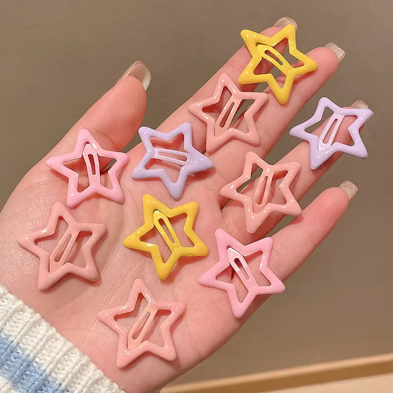 Five-Pointed Star Hairpin for Girls Baby Clip
