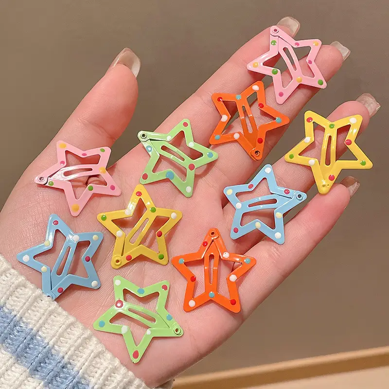 Five-Pointed Star Hairpin for Girls Baby Clip