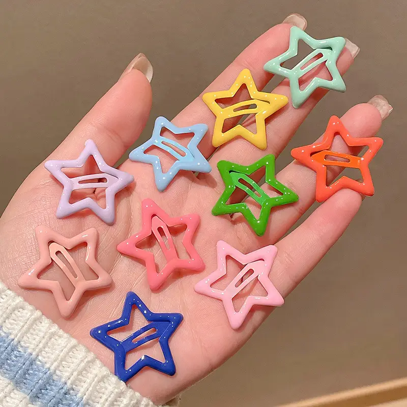 Five-Pointed Star Hairpin for Girls Baby Clip