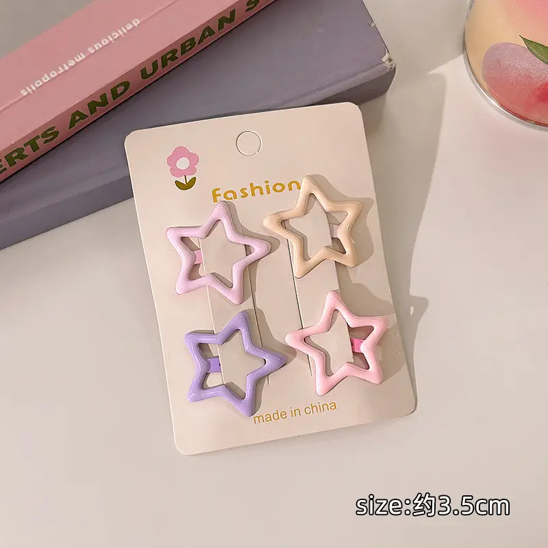 Five-Pointed Star Hairpin for Girls Baby Clip