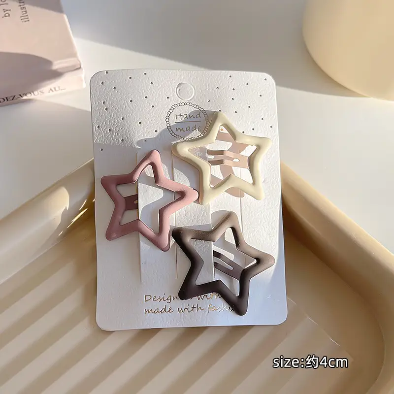 Five-Pointed Star Hairpin for Girls Baby Clip