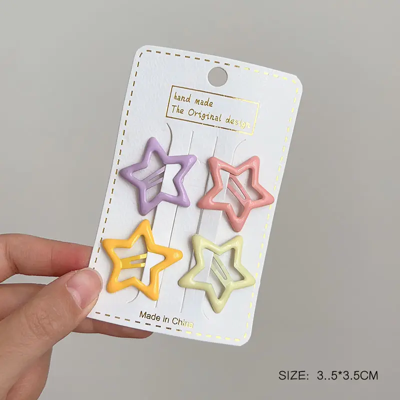Five-Pointed Star Hairpin for Girls Baby Clip