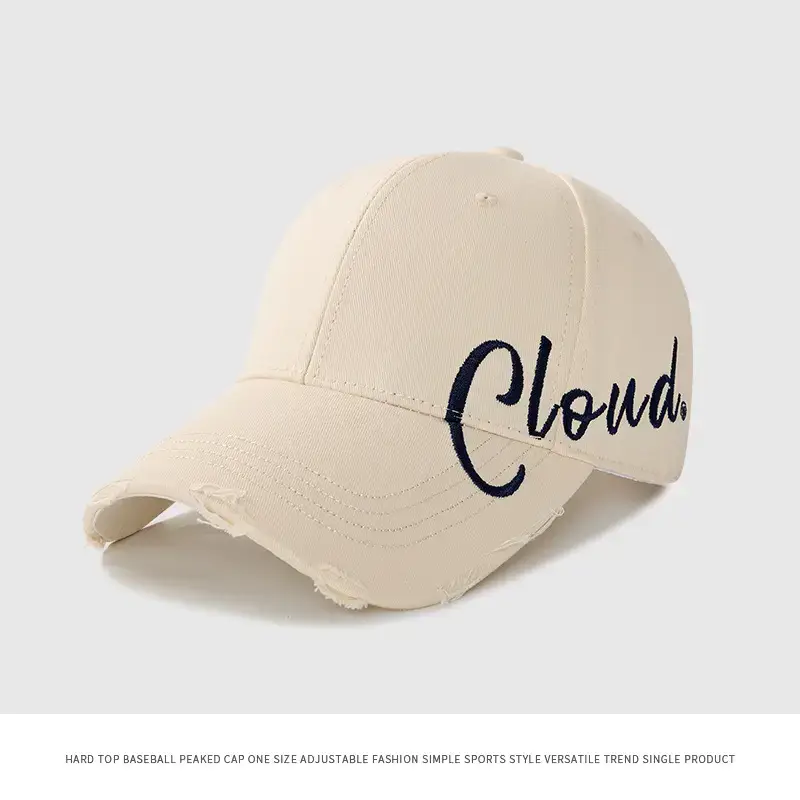Women Duckbill Cap "Cloud" Beige Oversized Winter Sun Hat - Image 3