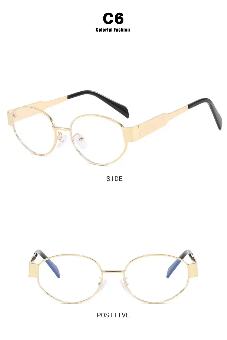 Oval Sunglasses with Gold Tinted Lens β feature 7