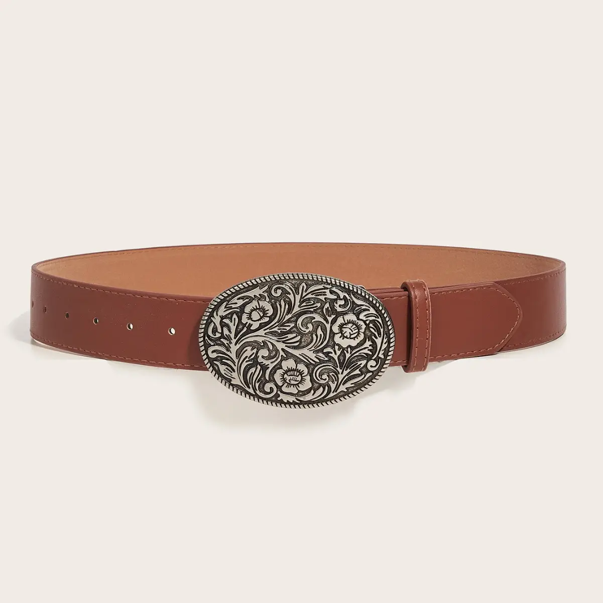 American Style Black Embroidered Belt for Women - Image 5