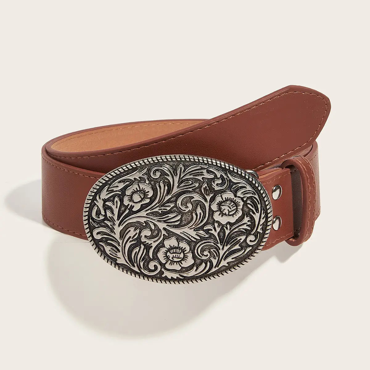 American Style Black Embroidered Belt for Women - Image 6