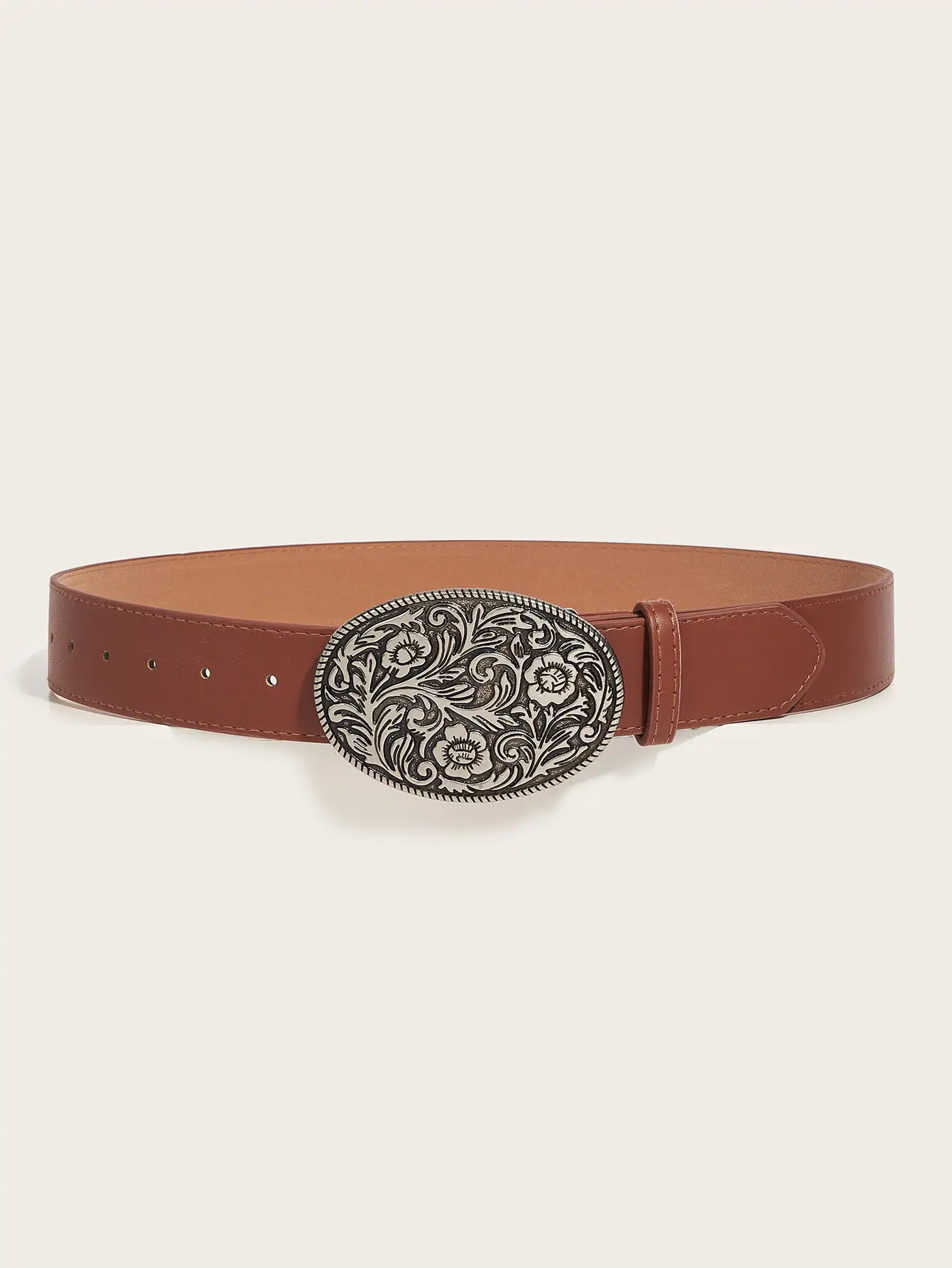American Style Black Embroidered Belt for Women — feature 4