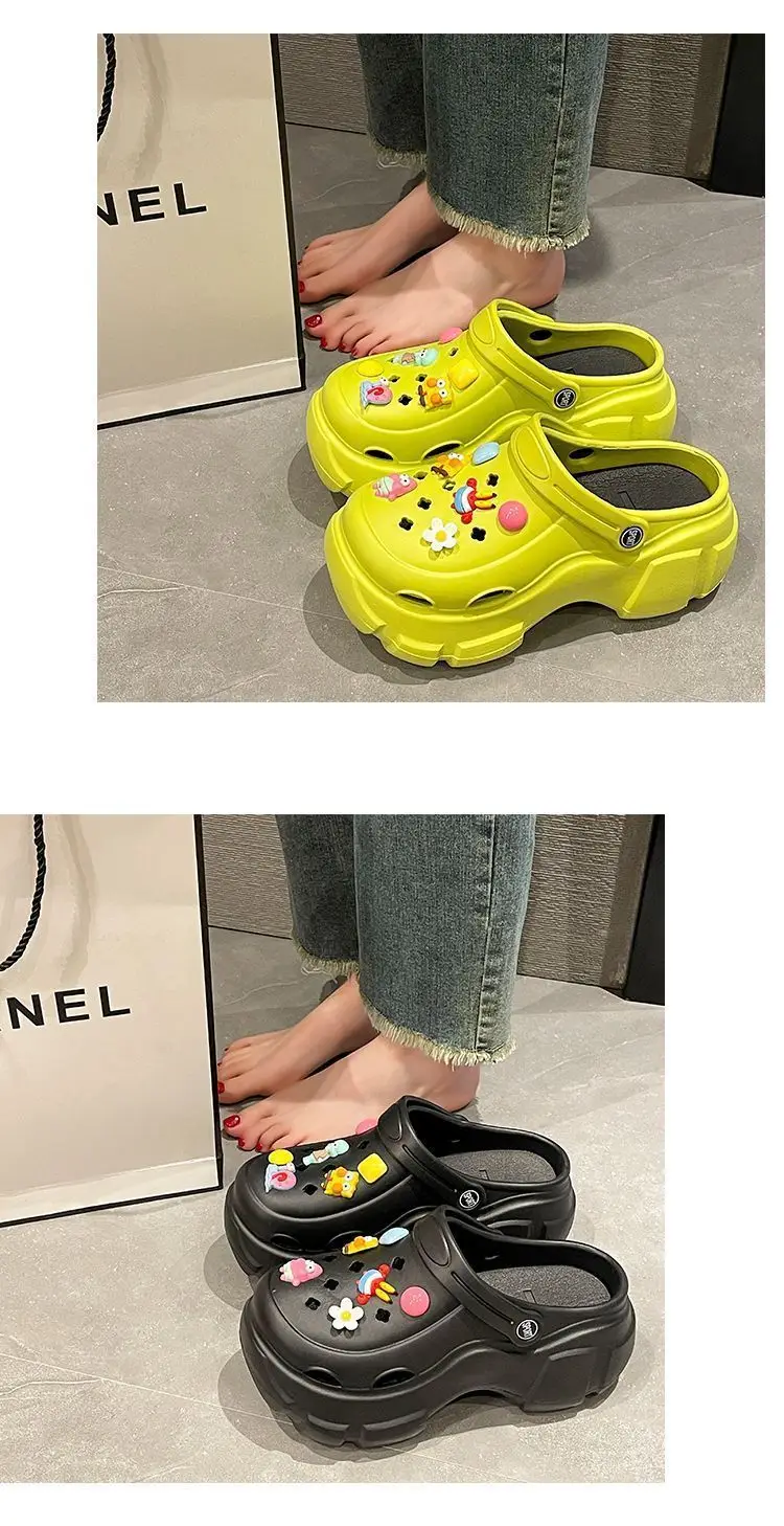 Women's Super Thick Pink Bow Sandals Summer — feature 13