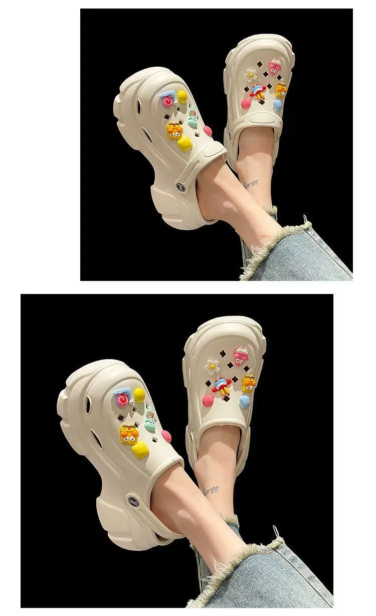 Women's Super Thick Pink Bow Sandals Summer — feature 15