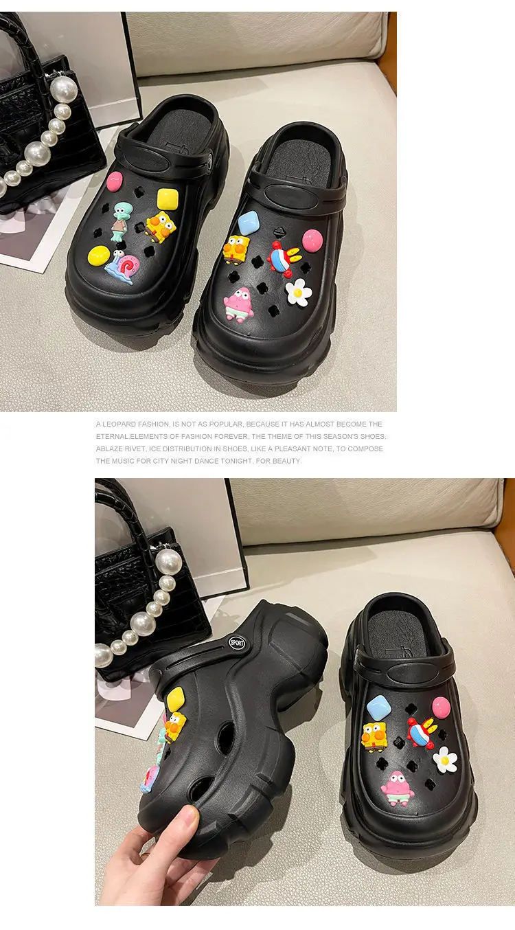 Women's Super Thick Pink Bow Sandals Summer — feature 17